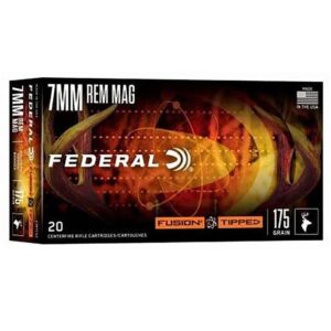 FEDERAL 7 REM MAG 175GR FUSION TIPPED 20 RD/BX 10 BX/CS