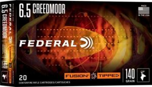 FEDERAL 6.5 CREEDMOOR 140GR FUSION TIPPED 20 RD/BX 10 BX/CS