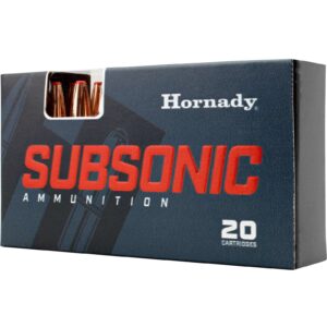 HORNADY SUBSONIC X 338ARC 307G 20RD BX 200RD CASE
