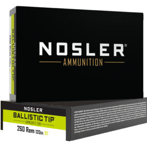 Nosler Ballistic Tip Rifle Ammunition 260 Rem. 120 gr. BT SP 20 rd.