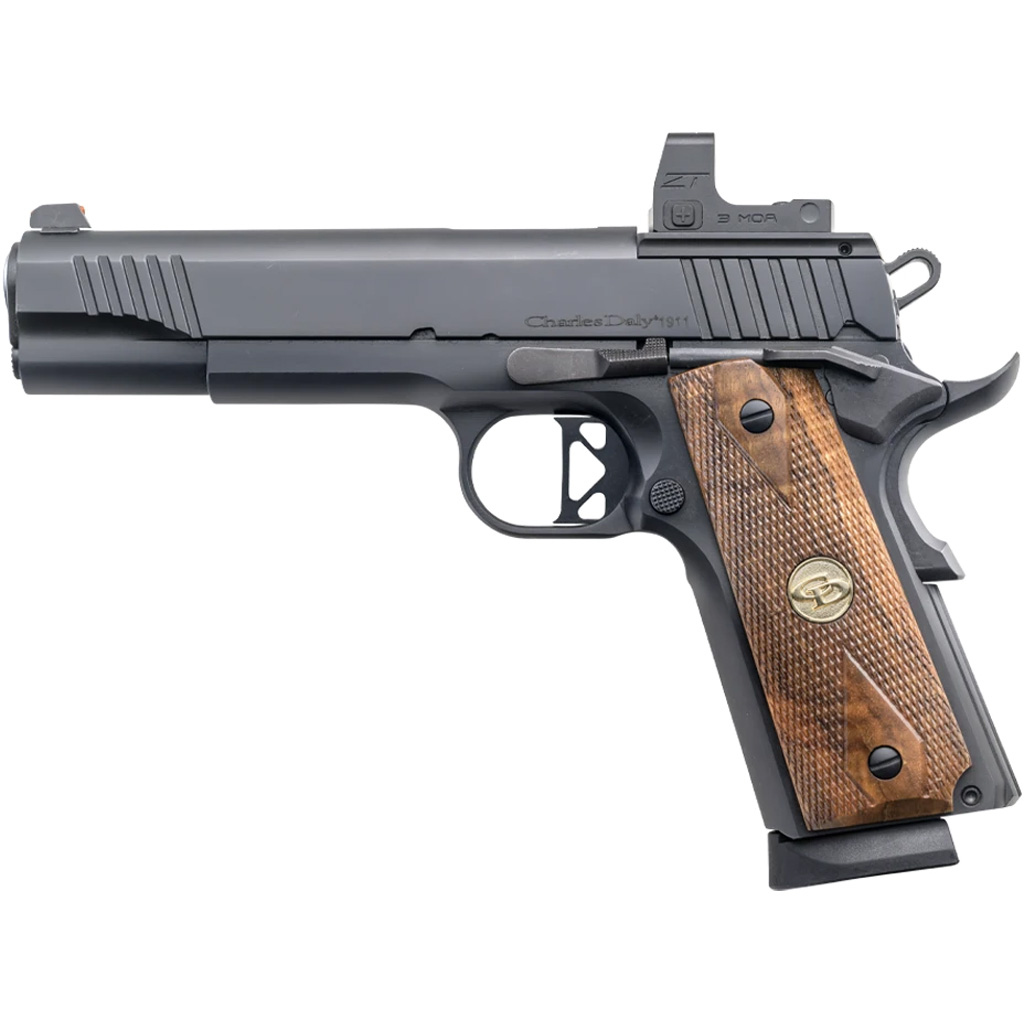 Charles Daly 1911 Superior Pistol 45 ACP 5 in Black Micro Reflex Sight Walnut Grip10 - Image 3