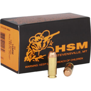 HSM Training Handgun Ammunition 10mm Auto FMJ 180 gr. 50 rd.