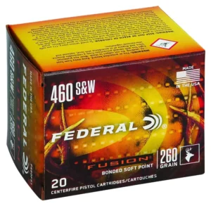 FEDERAL 460 S&W 260GR FUSION 20 RD/BX 10 BX/CS