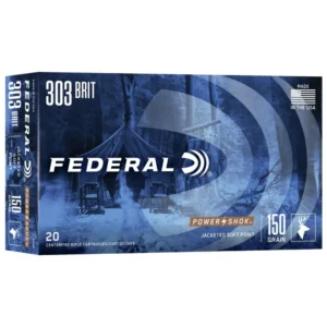 FEDERAL 303 BRITISH 150GR POWER-SHOK SP 20 RD/BX 10 BX/CS