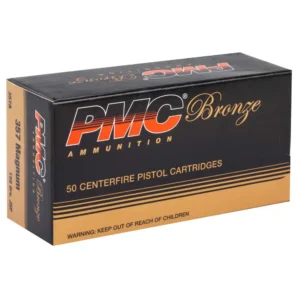 PMC BRONZE 357MAG 158GR JSP 50RD BX 1000RD CASE