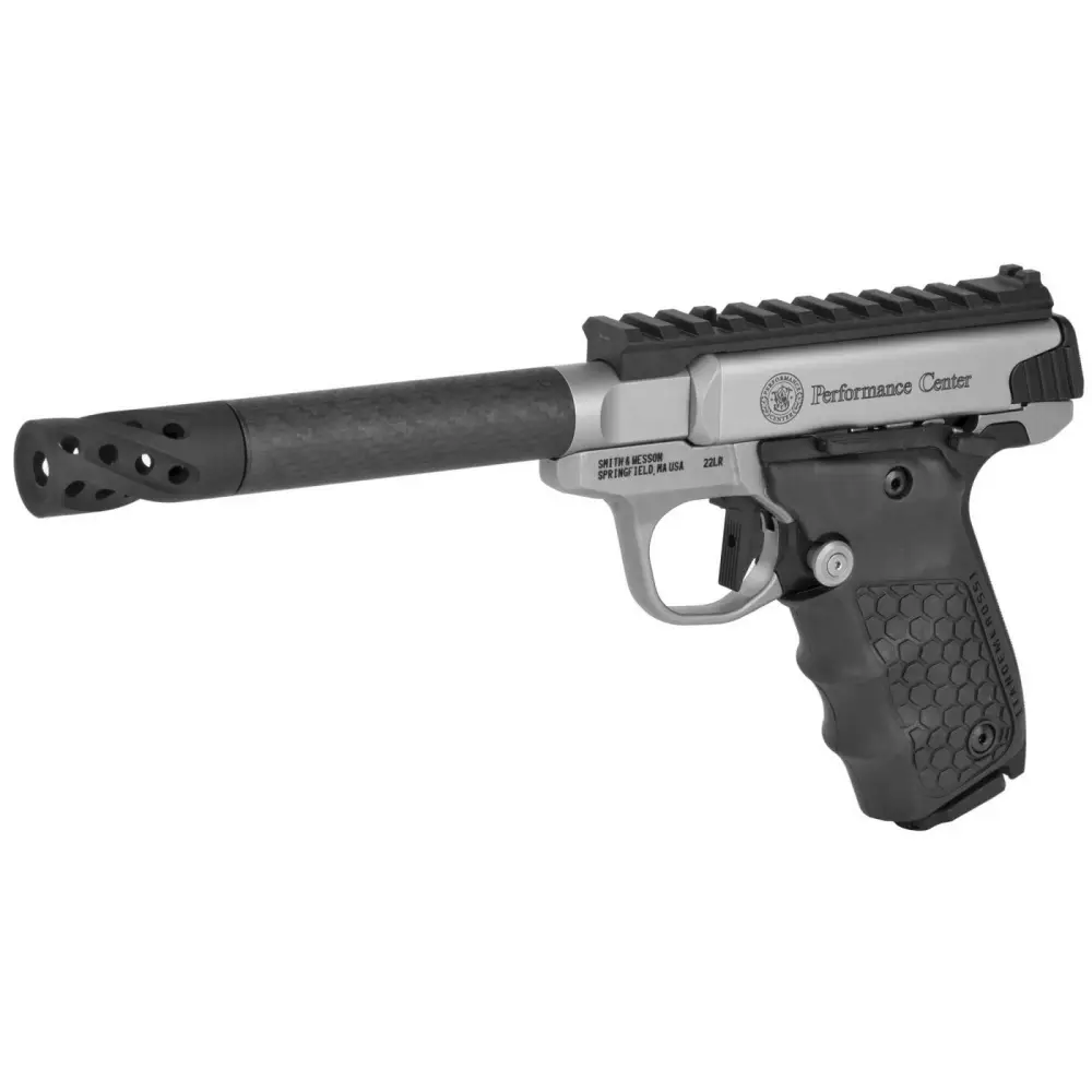 SMITH & WESSON PC SW22 VICTORY TARGET 22LR PISTOL O.R. CARBON 6" BBL, SAO 10RD MAGAZINE - Image 2