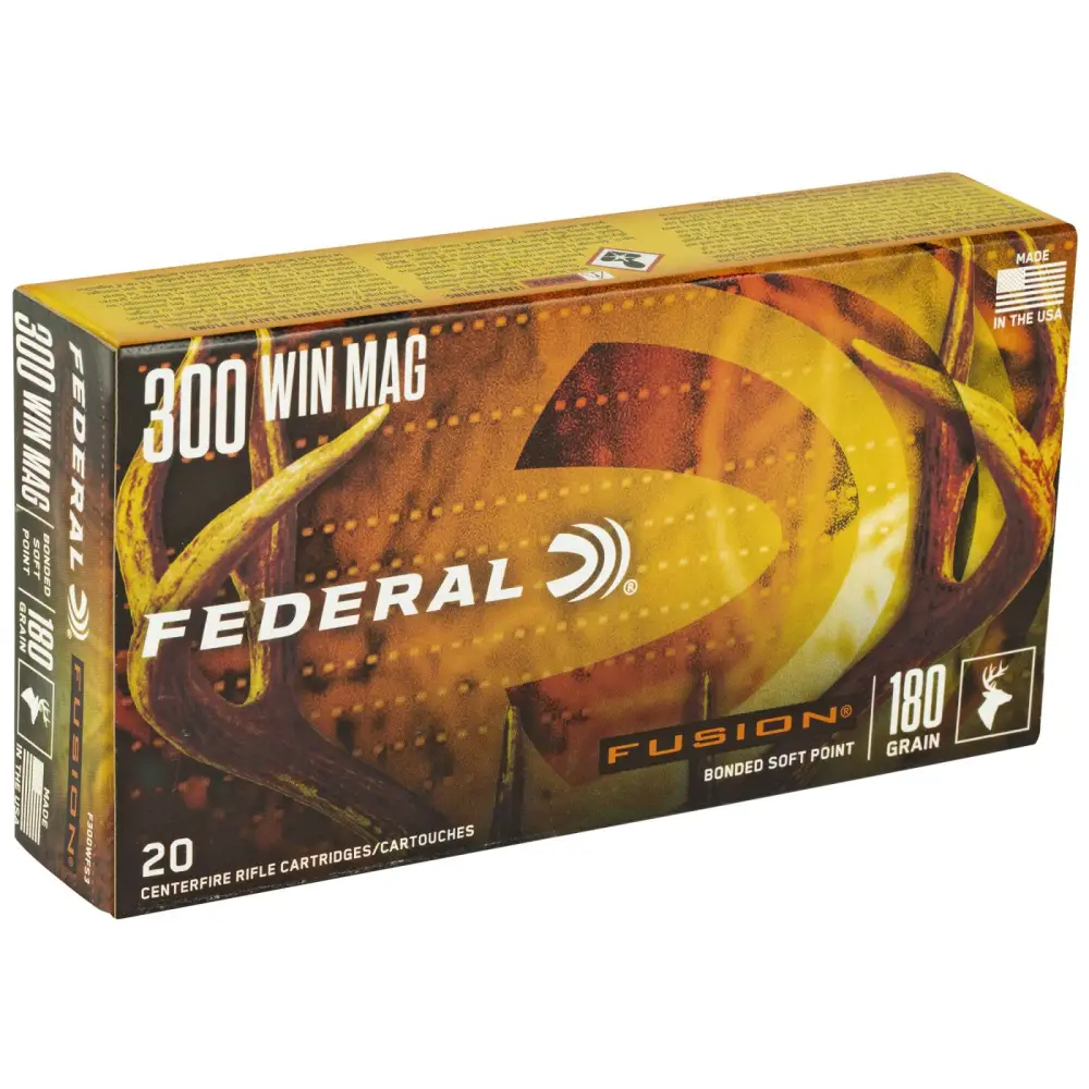 FEDERAL 300 WIN MAG 180GR FUSION 20 RD/BX 10 BX/CS