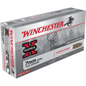 Winchester Super-X Rifle Ammo 7mm WSM 150 gr. Power-Point 20 rd.