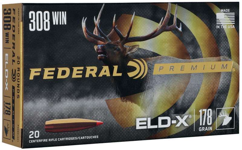FEDERAL 308 WIN 178 GR ELD-X 20 RD/BX 10 BX/CS