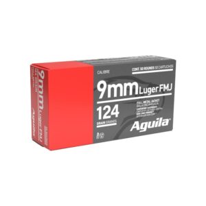 Aguila Handgun Ammunition 9mm Luger 124 gr FMJ 1115 fps 50/ct