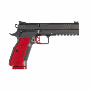 CZ USA Dan Wesson DWX Handgun 9mm Luger 10rd Magazine 5" Barrel Black with Red Grips
