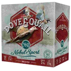 Nobel Sport Dove & Quail Shotshells 12 ga 2-3/4" 1-1/8 oz 1255 fps #8 25/ct
