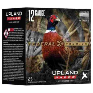 Federal Premium Upland Paper Shotshells 12ga 2-3/4" 1-1/4oz 1330 fps #4 25/ct