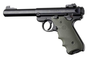 Ruger MKIV Rubber Grip with Finger Grooves OD Green