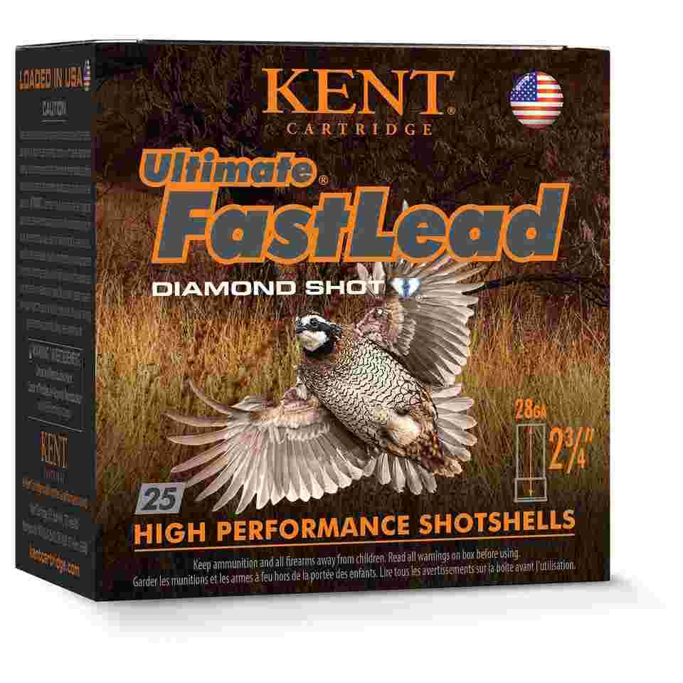 Kent Ultimate FastLead Upland Shotshell 28ga 2-3/4" 7/8oz 1300 fps #6 25/ct
