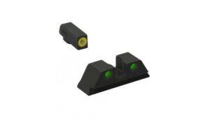 Meprolight ML41766 Hyper-Bright Yellow Ring Front/Green Rear Sights for S&W M&P Fullsize Compact Subcompact (Not Shield Models)