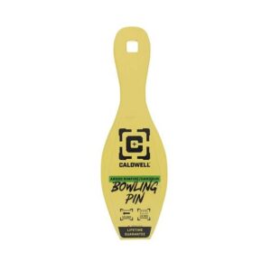 Caldwell AR500 1/4'' Rimfire/Handgun Bowling Pin Target Yellow
