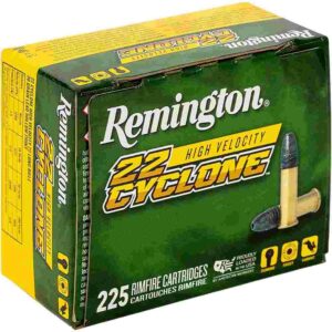 Remington 22 Cyclone Rimfire Ammunition .22 LR 36gr Lead HP 1280 fps 225/ct