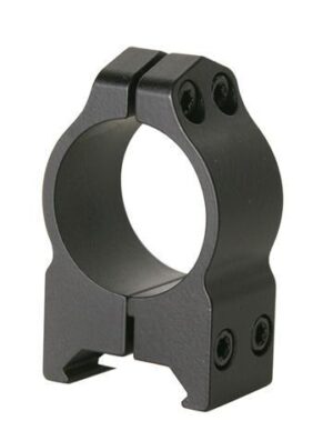 Warne 2-Piece Maxima Fixed Scope Ringmounts with Grooved Receiver - 1" High Matte CZ 550 19mm Dovetail