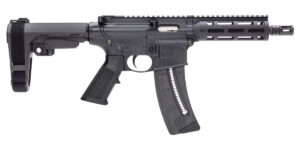 S&W M&P 15-22 PSTL 22LR BLK MLOK 8" THREADED BBL, SBA3 BRACE 1-25RD MAG