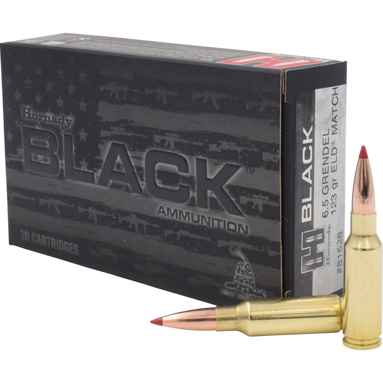 HORNADY BLACK 6.5 GRENDEL 123 ELD M 20RD BX 200RD CASE
