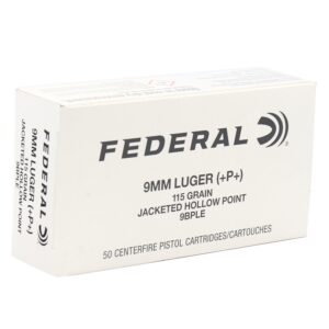 FEDERAL CLASSIC HI SHOK 9MM+P+ 115GR JHP 50RD BX 1000RD CASE