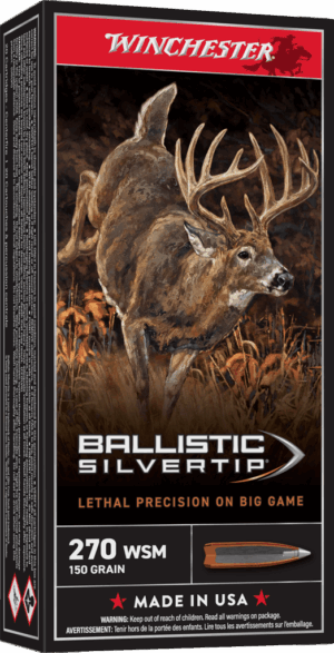 WINCHESTER BALLISTIC SILVERTIP 270WSM 150GR 20RD BX 200RD CASE