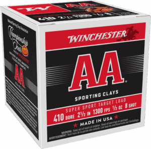 WINCHESTER AA SUPER SPORT 410GA 2.5" #8 SHOT 1/2OZ 25RD BX 250RD CS