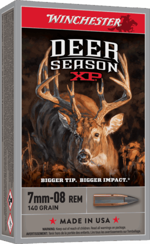 WINCHESTER DEER SEASON XP 7MM-08 140GR 20RD BX 200RD CASE
