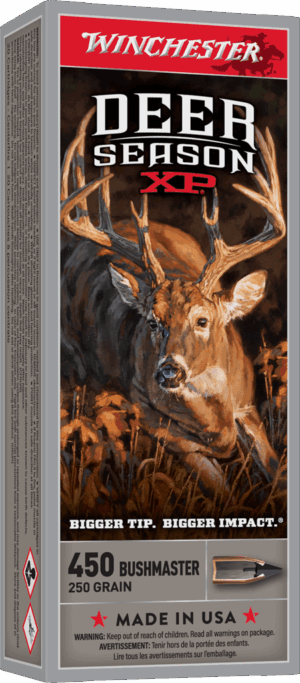 WINCHESTER DEER SEASON XP 450 BSHMSTR 250GR 20RD BX 200RD CASE