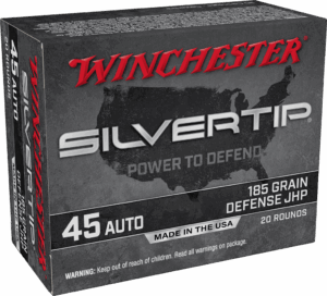 WINCHESTER SILVERTIP 45ACP 185GR HP 20RD BX 200RD CASE