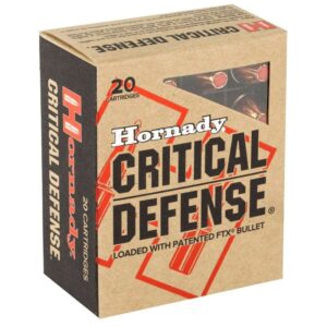 HORNADY CRITICAL DEFENSE 45ACP 185GR FTX 20RD BX 200RD CASE