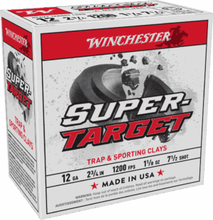 WINCHESTER SUPER TARGET 12 GA 1-1/8 7.5 SHOT 25RD BX 250RD CASE