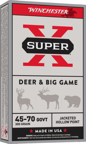 WINCHESTER SUPER X 45-70GVT 300GR JHP 20RD BX 200RD CASE