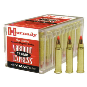 HORNADY VARMINT EXPRESS 17HMR 17GR V-MAX 50RD BX 2000RD CASE
