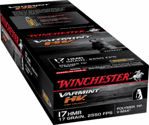 WINCHESTER VARMINT HV 17HMR 17GR V-MAX 50RD BX 1000RD CASE