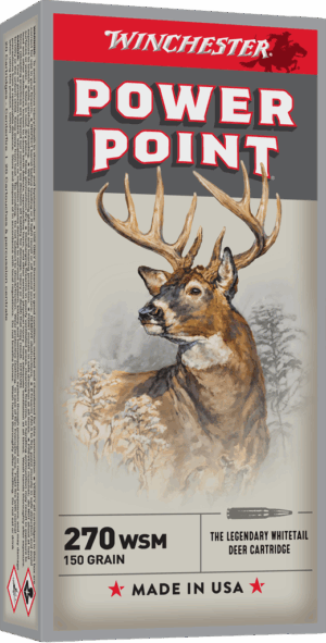 WINCHESTER SUPER X POWER POINT 270WSM 150GR 20RD BX 200RD CASE