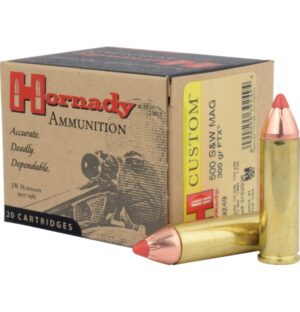 HORNADY CUSTOM 500S&W 300GR FTX 20RD BX 200RD CASE