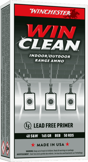 WINCHESTER 40 S&W SUPER-X TARGET WINCLEAN 165 GR 50 RD/BX 10 BX/CS