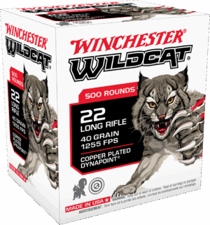 WINCHESTER 22 LR WILDCAT DYNAPOINT CP 40 GR 500 RD/BX 10 BX/CS