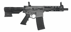 ATI ALPHA MAXX 5.56 PISTOL 7.5" BBL 7" HG, SNIPER GREY, PARBRACE, FLIP UPS, 1-30RD