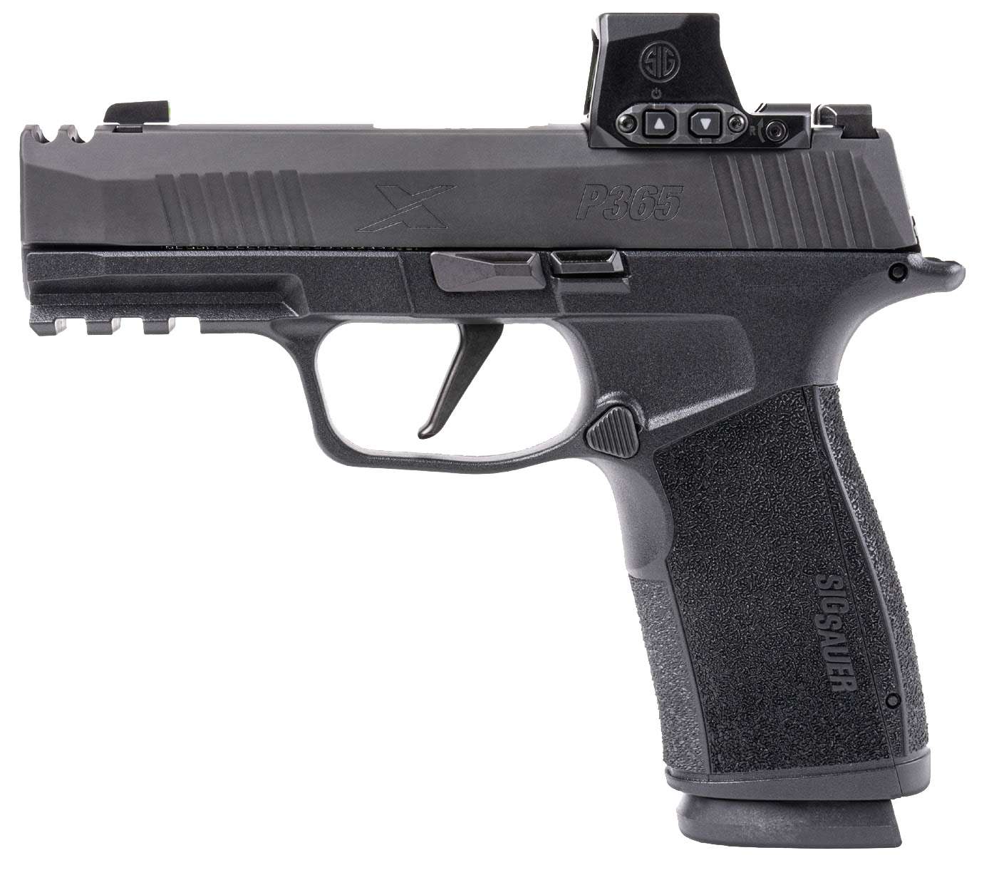 SIG SAUER OFF DUTY P365 MACRO COMP RXX 9MM PISTOL 3.1" BLACK 3-17RD MAGS LE ONLY