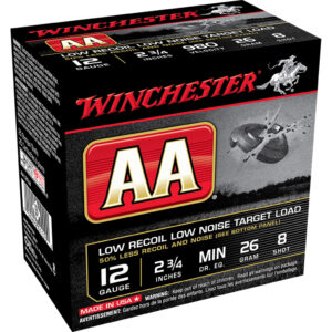 Winchester AA Low Recoil Load 12 ga. 2.75 in. 26 gm. 8 Shot 25 rd.