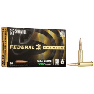 Federal Gold Medal Rifle Ammunition 6.5 Creedmoor 140 gr SMK 2675 fps 20/ct