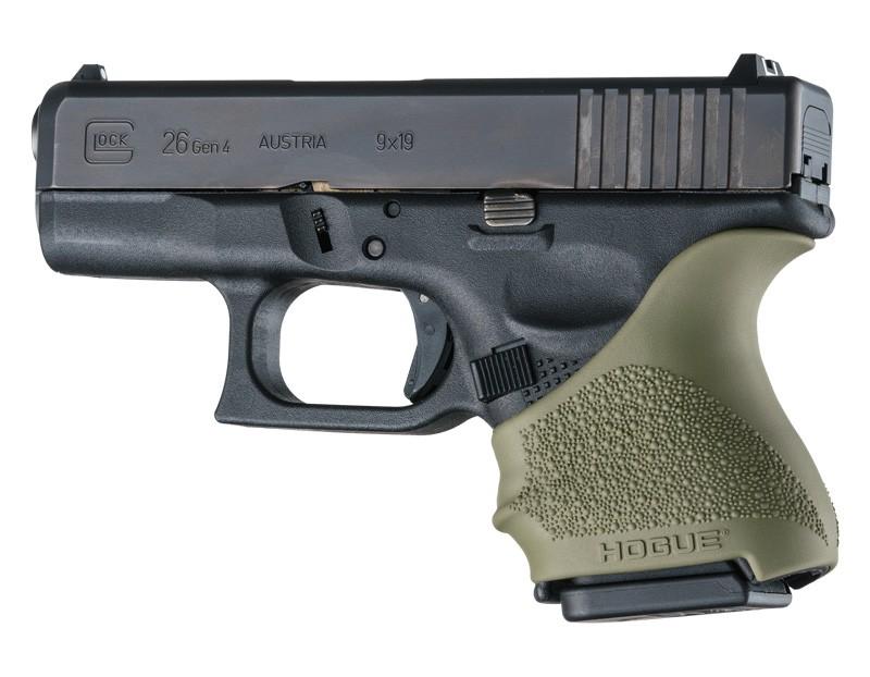 Hogue HandAll Beavertail Grip Sleeve Glock 26/27-OD Green