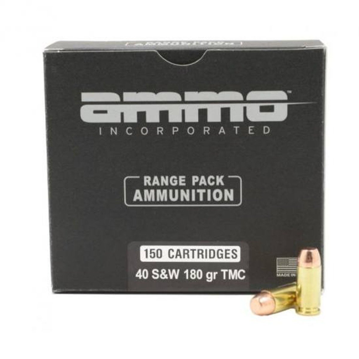 Ammo Inc Signature Range .40 S&W Handgun Ammo - 180 Grain | TMC | 150rd Box