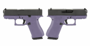 GLOCK G43X 9MM PISTOL 3.41" PURPLE ORCHID NIGHT SIGHTS 2-10RD MAGS