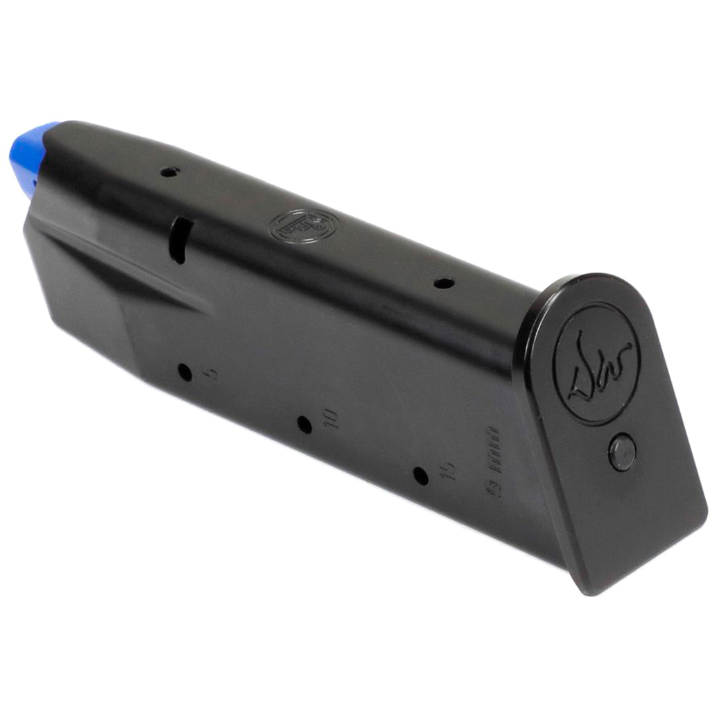 Dan Wesson Pistol Magazine 9mm 15 rd. Black Alum Base Fits DWX/75 Compact - Image 2