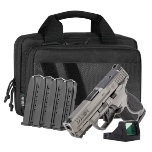 SMITH & WESSON M&P9 METAL M2.0 9MM PISTOL 3.6" T.S. O.R. VIRIDIAN RFX11, SAVIOR BAG, 5-15RD MAGS
