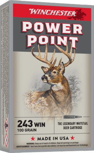 WINCHESTER SUPER X POWER POINT 243WIN 100GR 20RD BX 200RD CASE